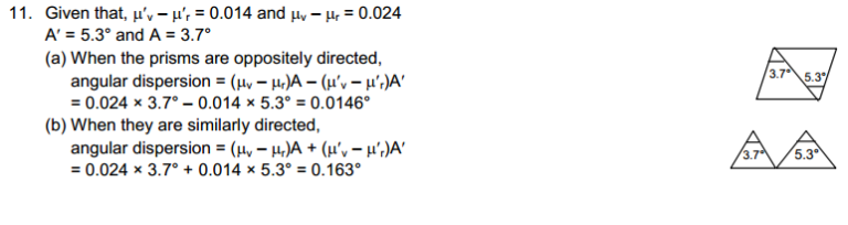Dispersion and Spectra HC Verma Concepts of Physics Solutions