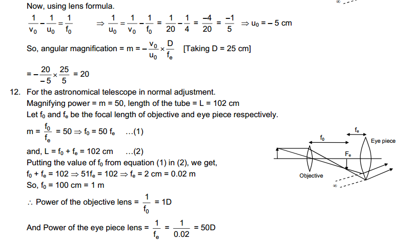 Optical Instruments HC Verma Concepts of Physics Solutions