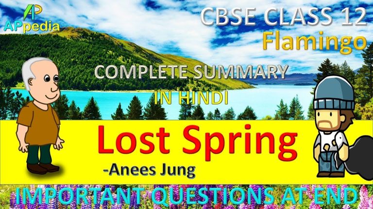 Hindi Summary of Lost Spring 12th Flamingo