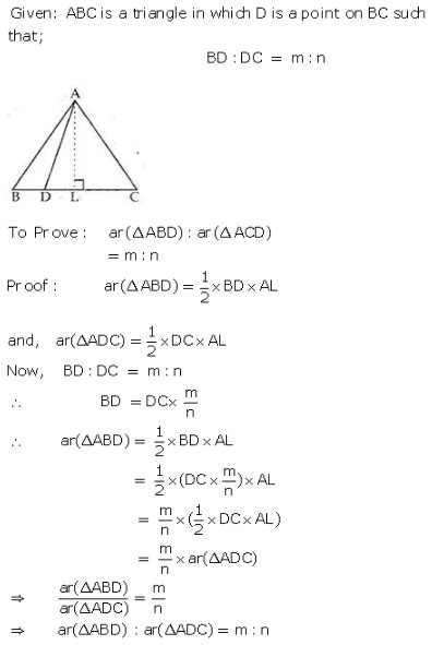Chapter 9 Areas of Parallelograms and Triangles RS Aggarwal Solution for Class 9th Maths